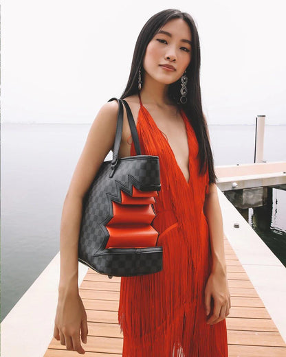 Sprayground SHARK BITE SHARKS IN PARIS GRAY TOTE