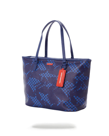 Sprayground SHARK CHECK (BLUE) TOTE