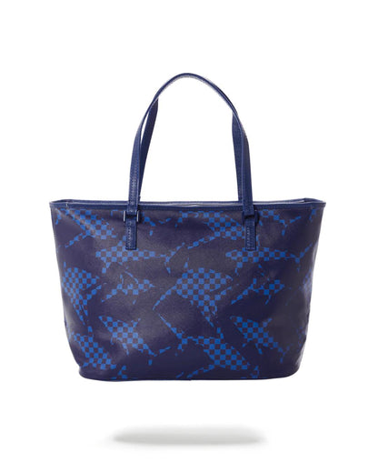 Sprayground SHARK CHECK (BLUE) TOTE