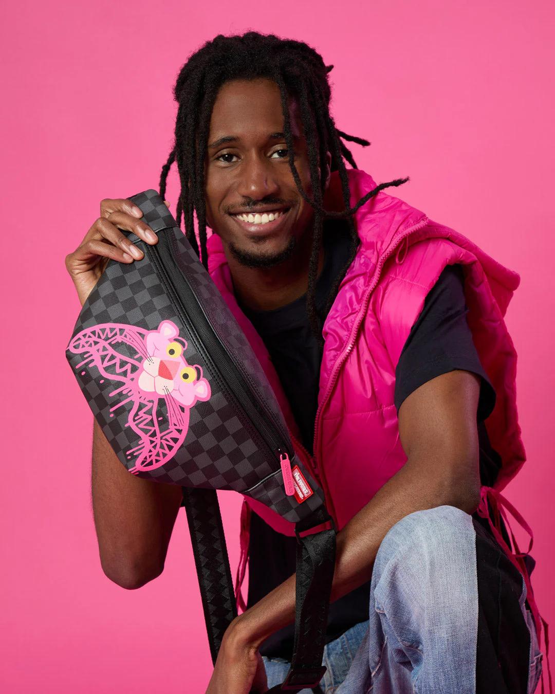 Sprayground PINK PANTHER DIAMOND SHARK SAVVY CROSSBODY
