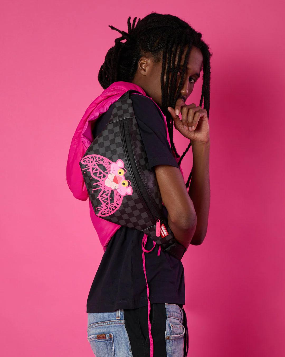 Sprayground PINK PANTHER DIAMOND SHARK SAVVY CROSSBODY