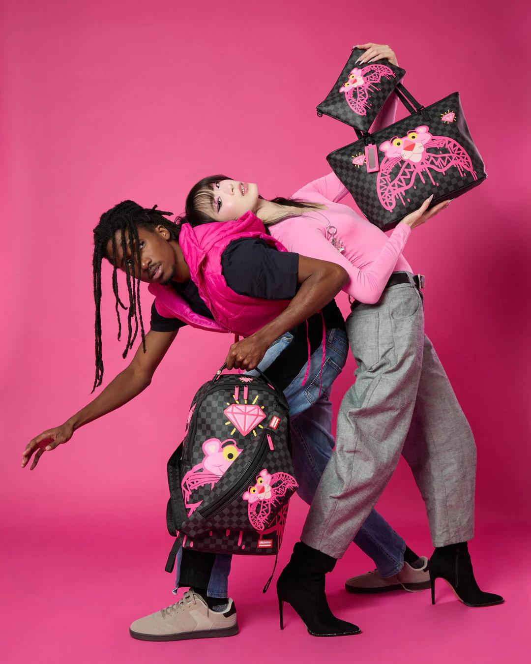 Sprayground PINK PANTHER DIAMOND SHARK SAVVY CROSSBODY