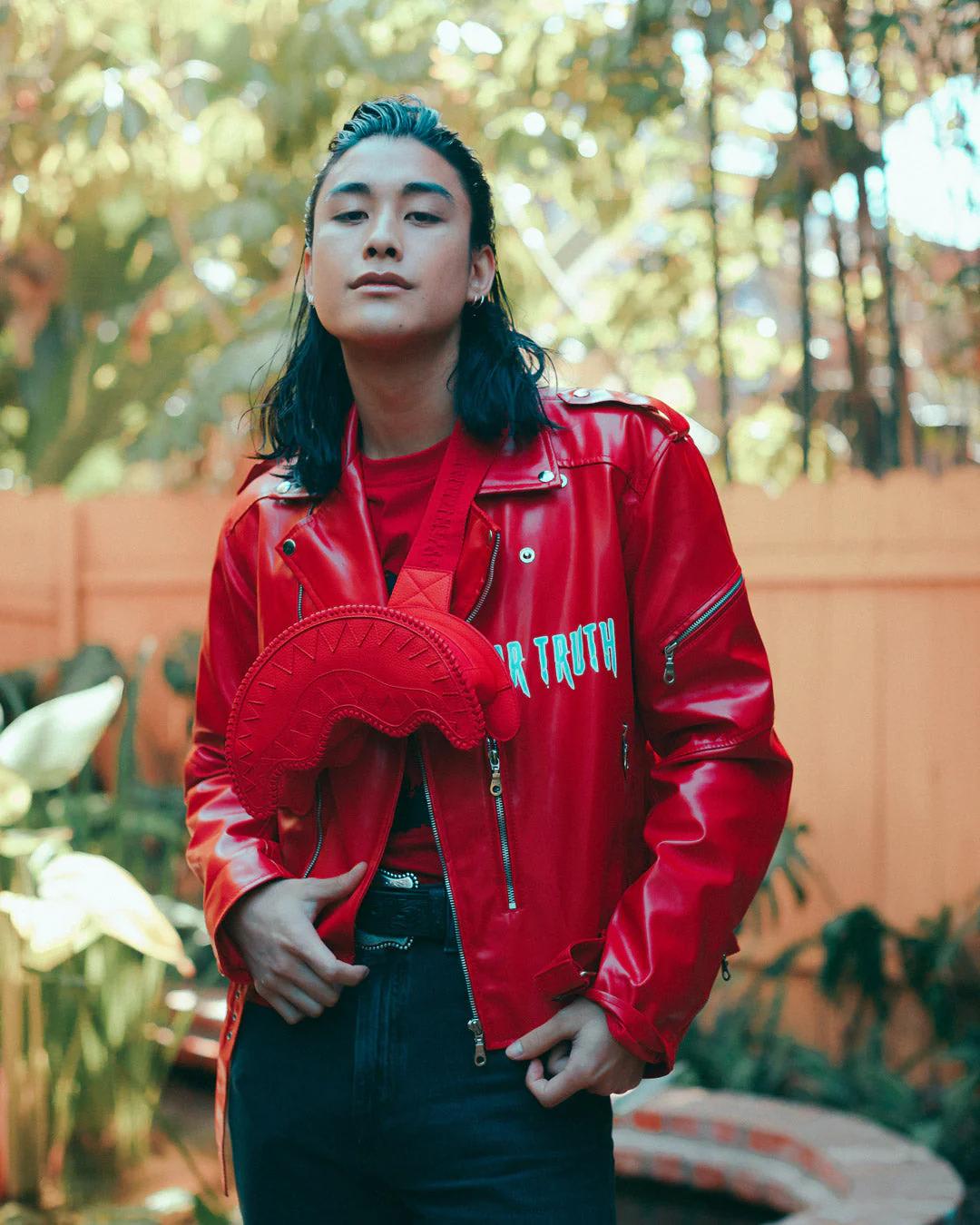 Sprayground RED RIVIERA SHARKMOUTH CROSSBODY