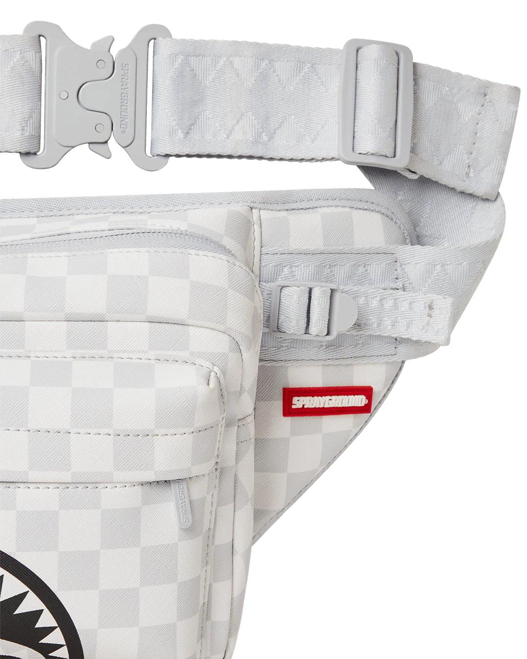 Sprayground SPLIT THE CHECK (PEARL) CARGO CROSSBODY