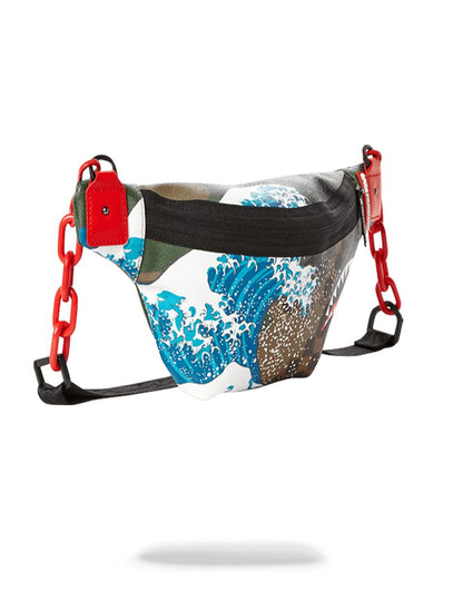 Sprayground CAMOKAWA WAVE SHARK CROSSBODY