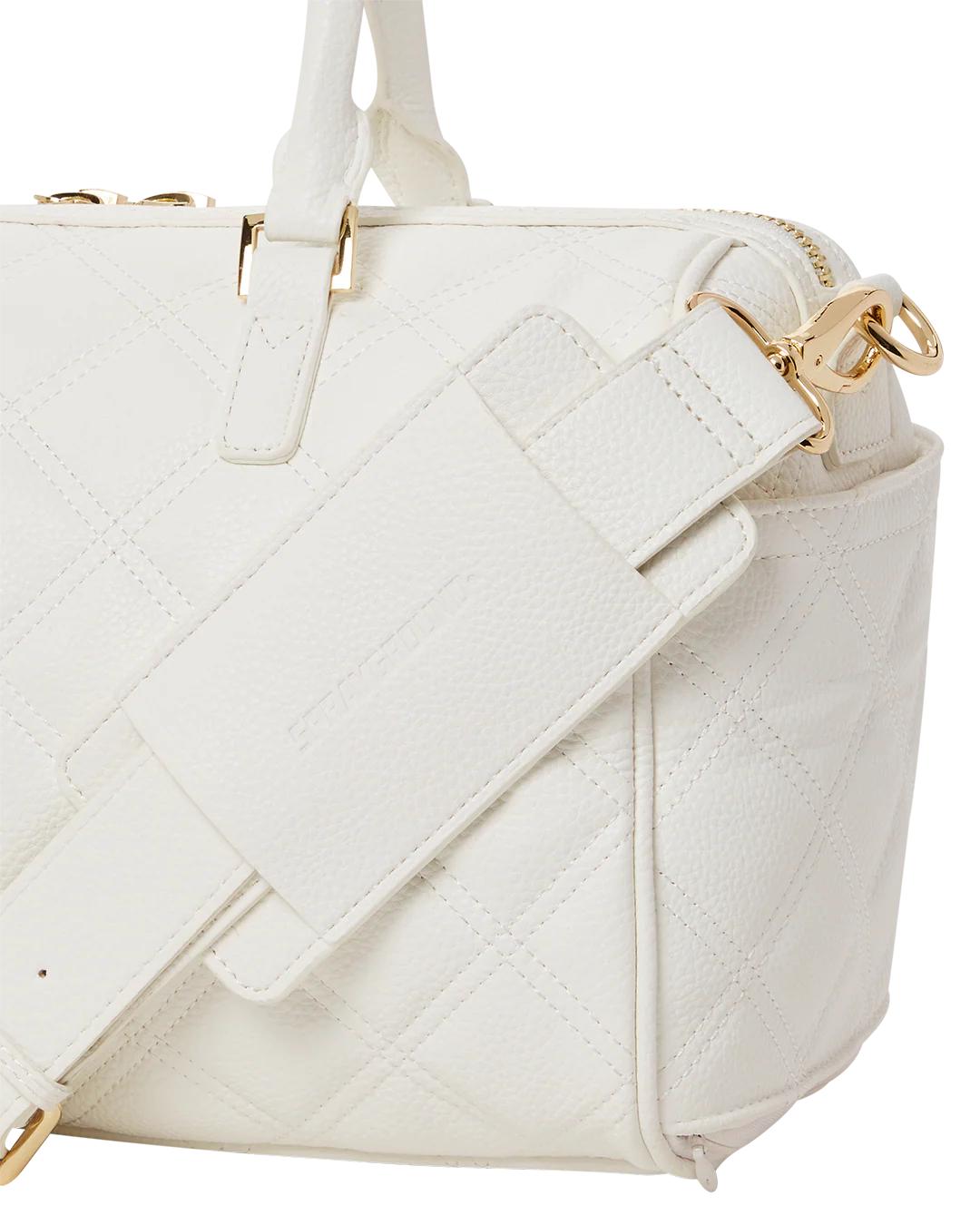 Sprayground RIVIERA LE BLANC GOLD CHAIN SHARK MINI DUFFLE