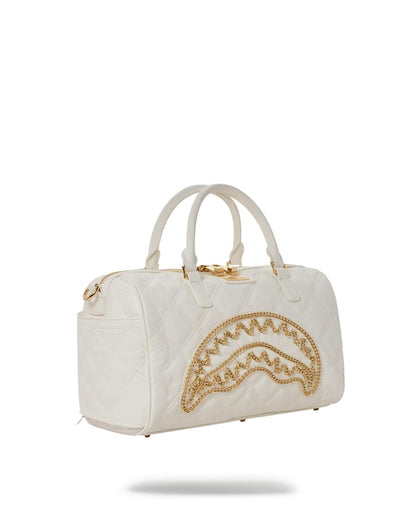Sprayground RIVIERA LE BLANC GOLD CHAIN SHARK MINI DUFFLE