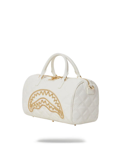 Sprayground RIVIERA LE BLANC GOLD CHAIN SHARK MINI DUFFLE