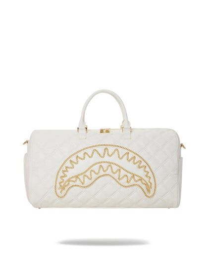 Sprayground RIVIERA LE BLANC GOLD CHAIN SHARK DUFFLE