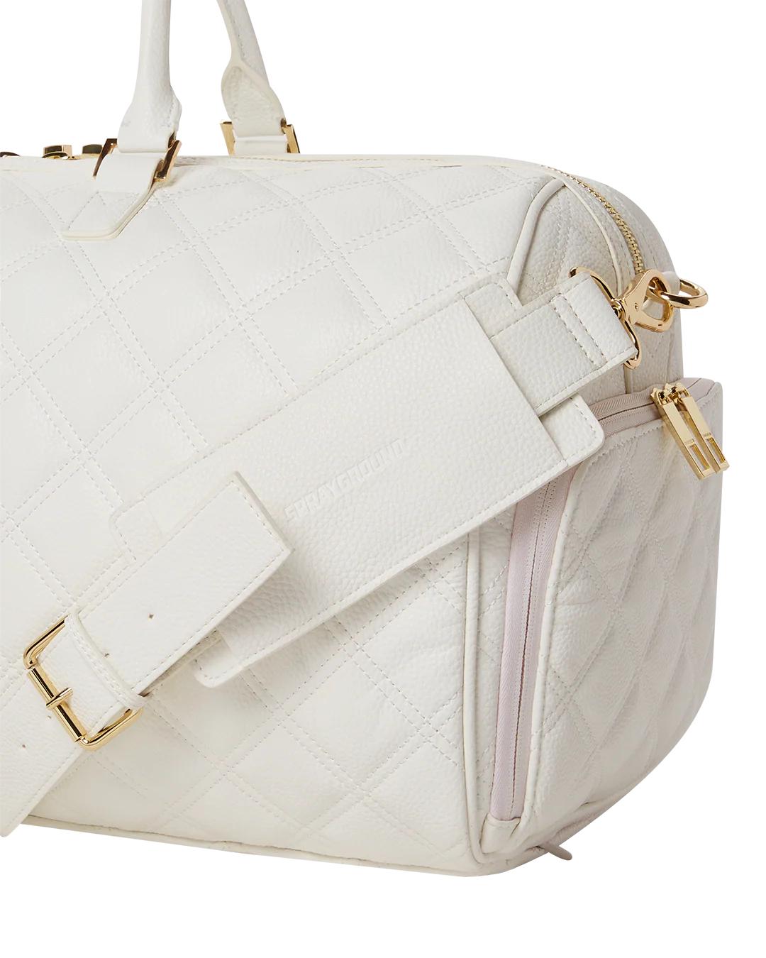 Sprayground RIVIERA LE BLANC GOLD CHAIN SHARK DUFFLE