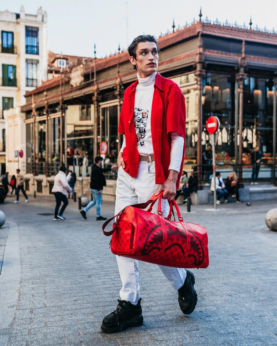 Sprayground MONEY PATTERN BRICK DUFFLE