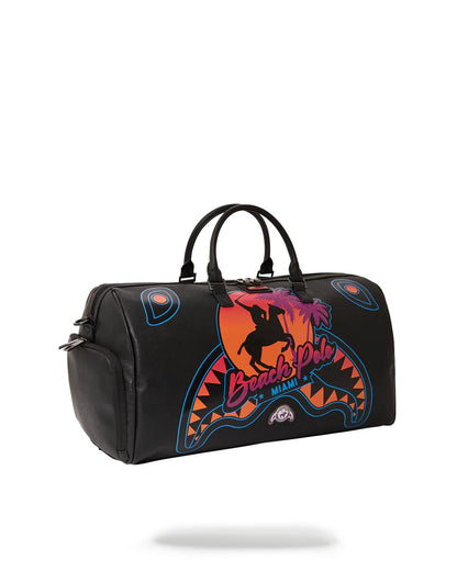 Sprayground MIAMI BEACH POLO COLLAB DUFFLE (BLACK)