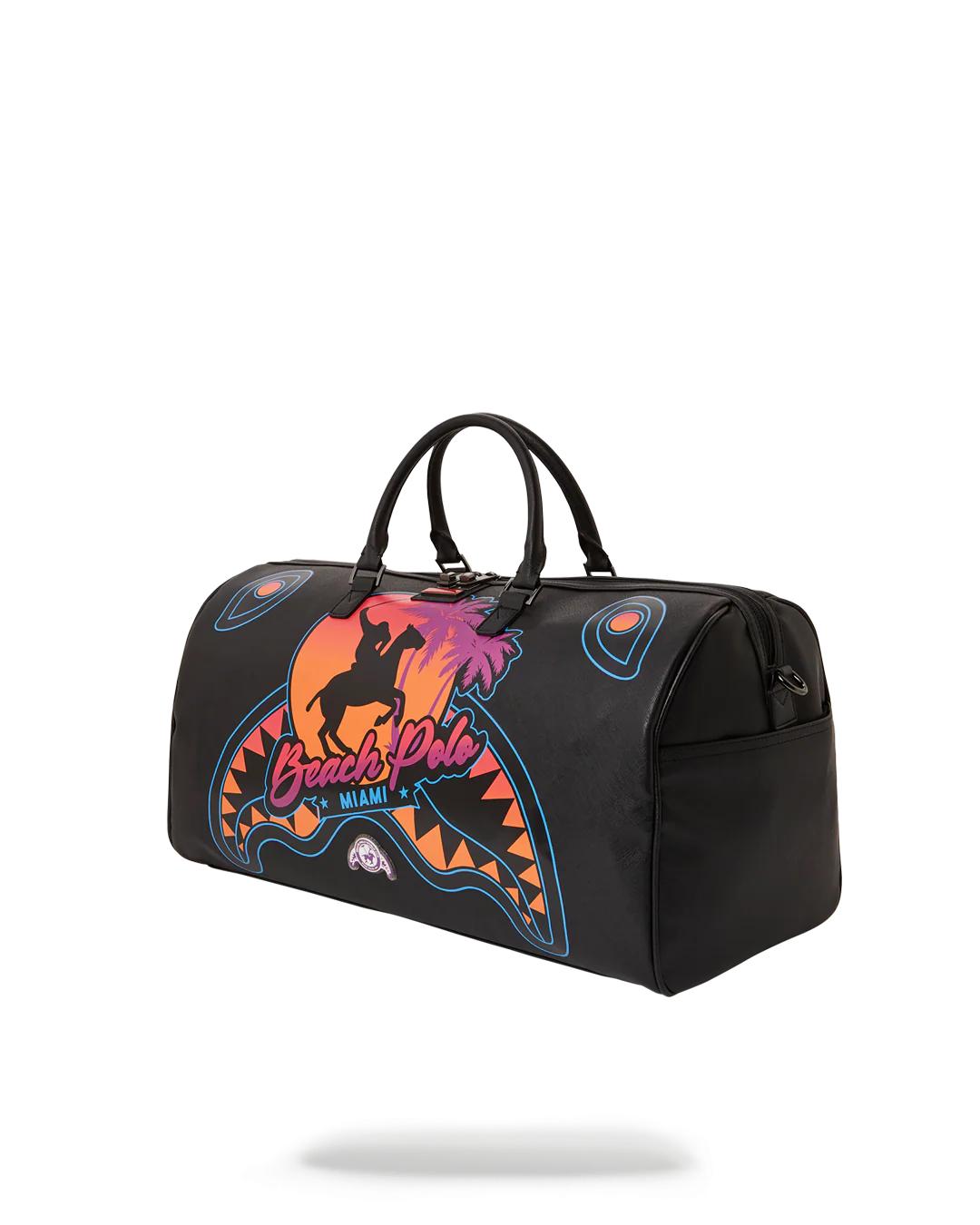 Sprayground MIAMI BEACH POLO COLLAB DUFFLE (BLACK)