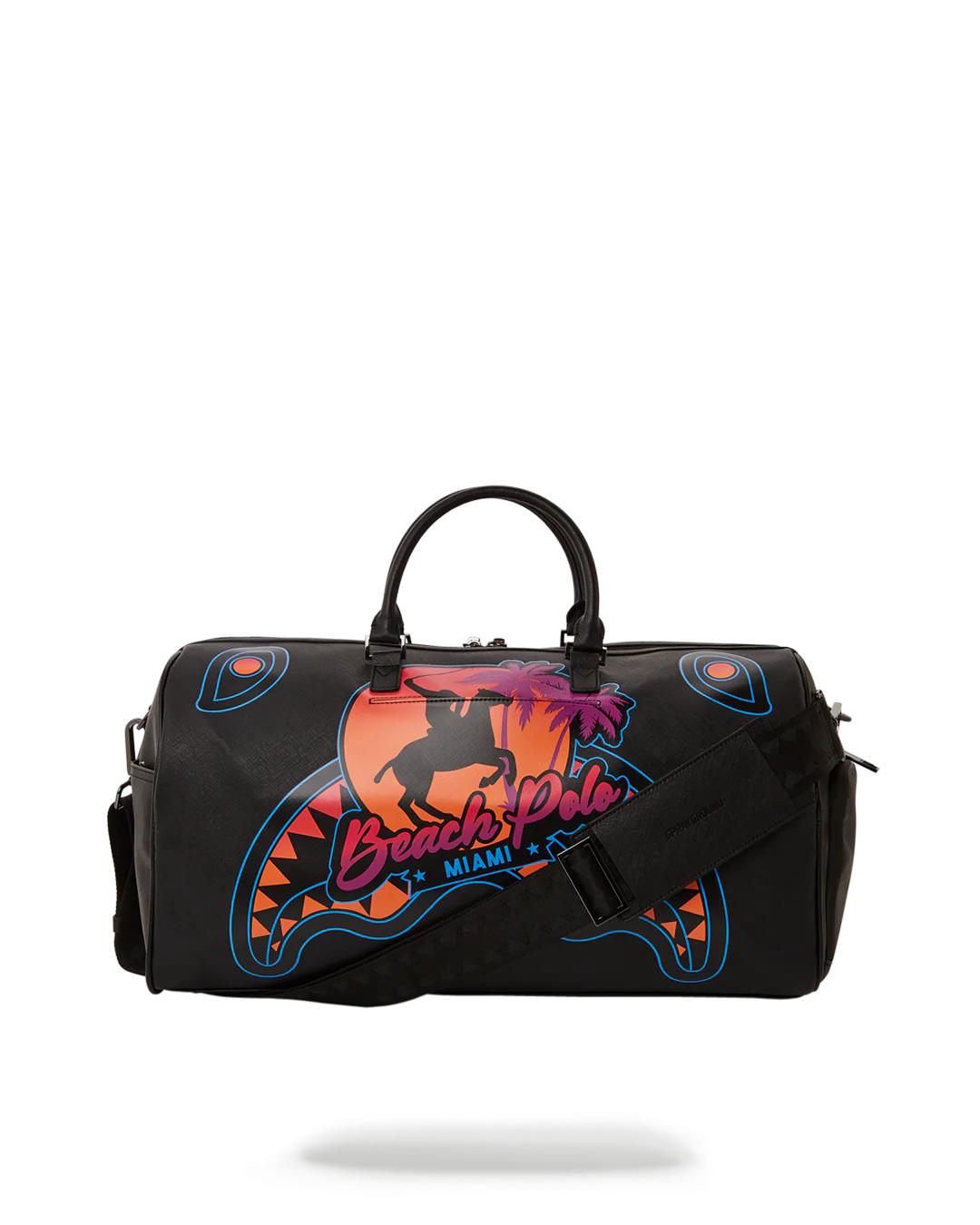 Sprayground MIAMI BEACH POLO COLLAB DUFFLE (BLACK)