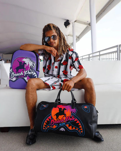 Sprayground MIAMI BEACH POLO COLLAB DUFFLE (BLACK)