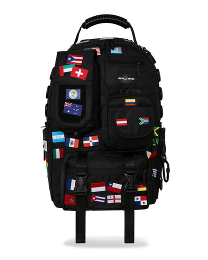 Sprayground JAMES FIRST CLASS GLOBAL FLAGS SPECIAL OPS CARGO BACKPACK