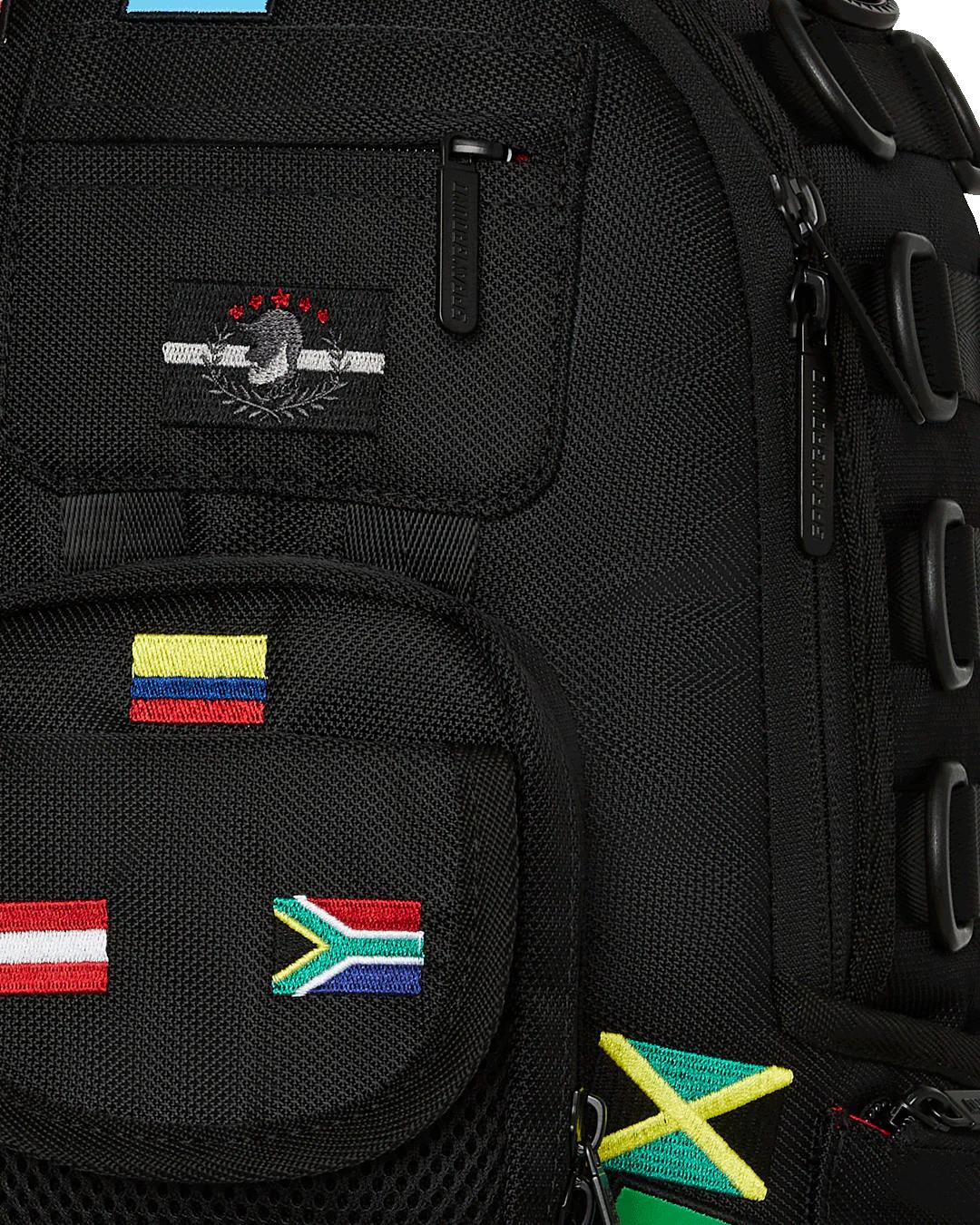 Sprayground JAMES FIRST CLASS GLOBAL FLAGS SPECIAL OPS CARGO BACKPACK