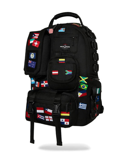 Sprayground JAMES FIRST CLASS GLOBAL FLAGS SPECIAL OPS CARGO BACKPACK