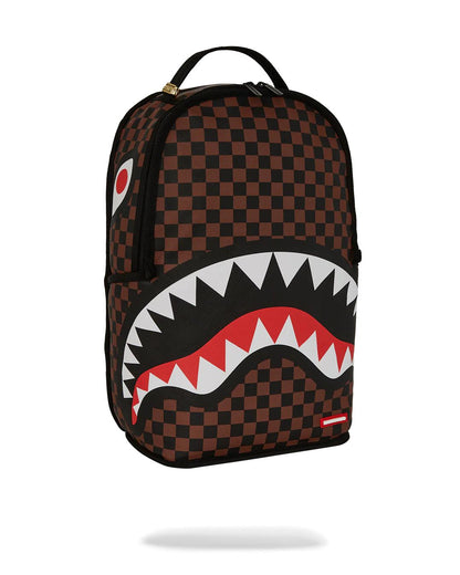 Sprayground NOOO WAY!!! A REVERSIBLE BACKPACK - PURPLE VELOUR TO OG SHARKS IN PARI