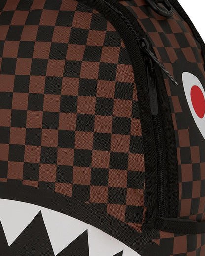 Sprayground NOOO WAY!!! A REVERSIBLE BACKPACK - PURPLE VELOUR TO OG SHARKS IN PARI