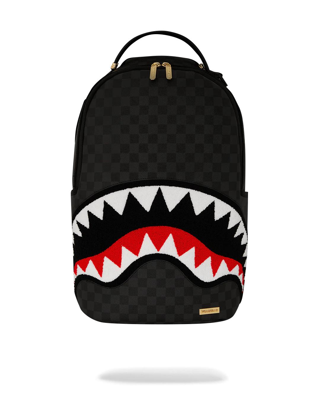 Sprayground LIGHTS OUT SHARKS IN PARIS CHENILLE SHARK BACKPACK