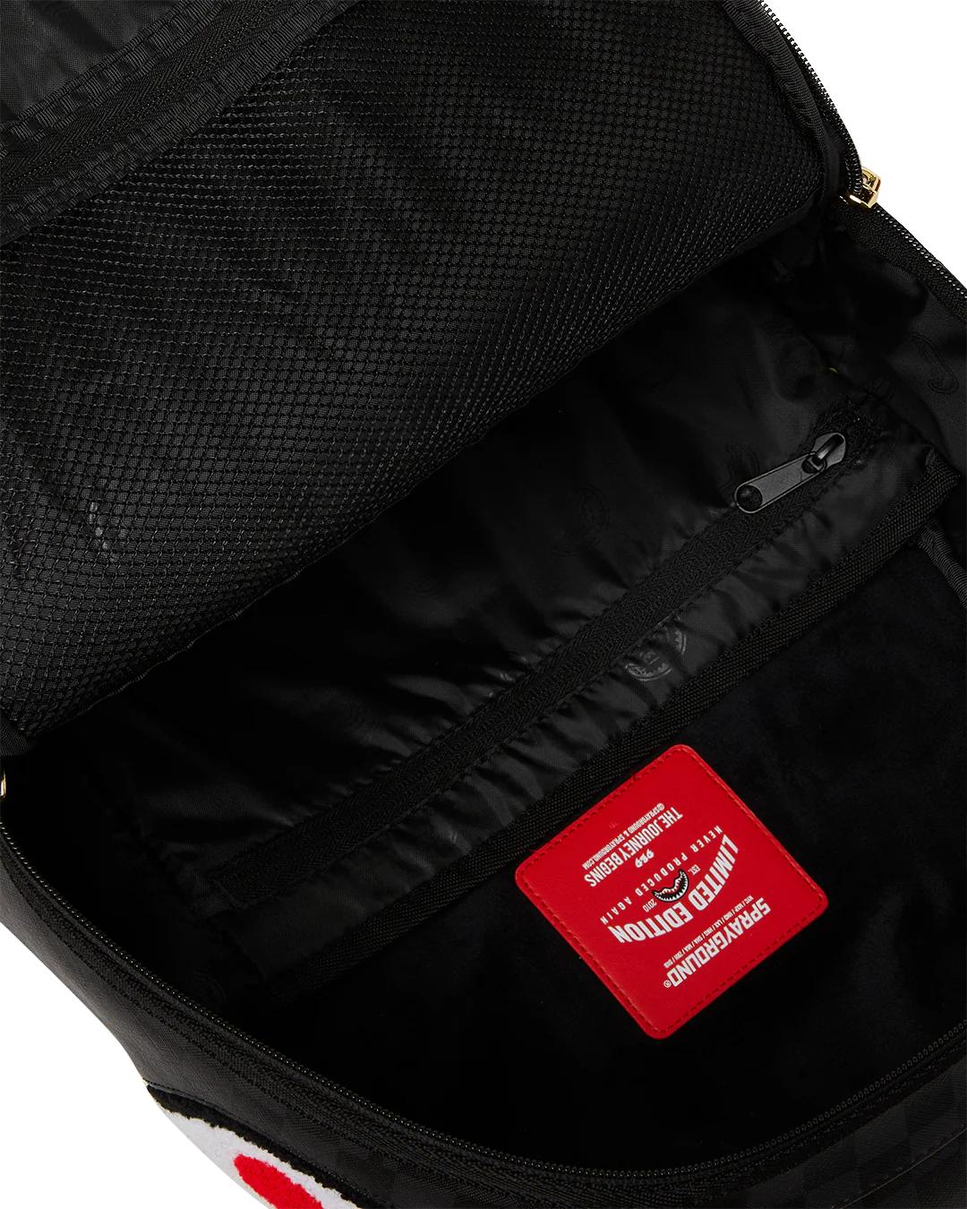 Sprayground LIGHTS OUT SHARKS IN PARIS CHENILLE SHARK BACKPACK