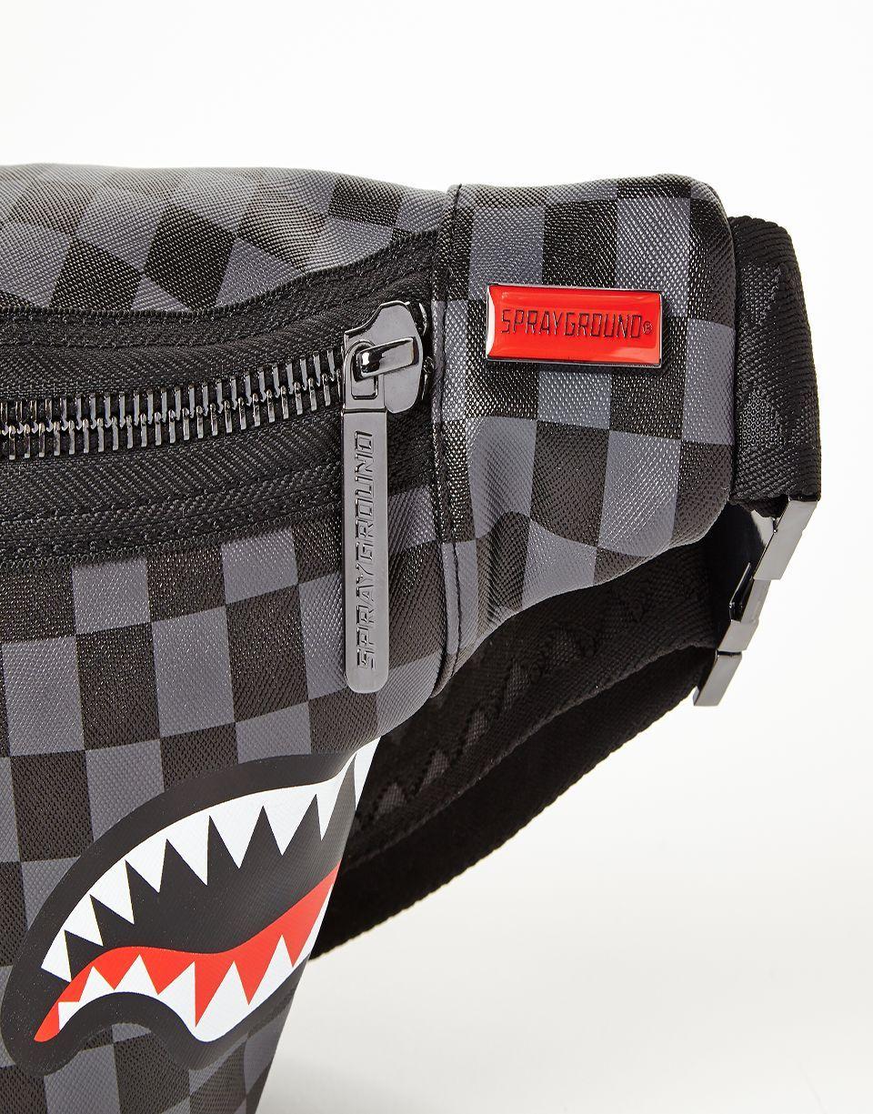 Sprayground SHARKS IN PARIS (BLACK CHECKERED EDITION) CROSSBODY