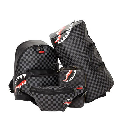 Sprayground SHARKS IN PARIS (BLACK CHECKERED EDITION) CROSSBODY