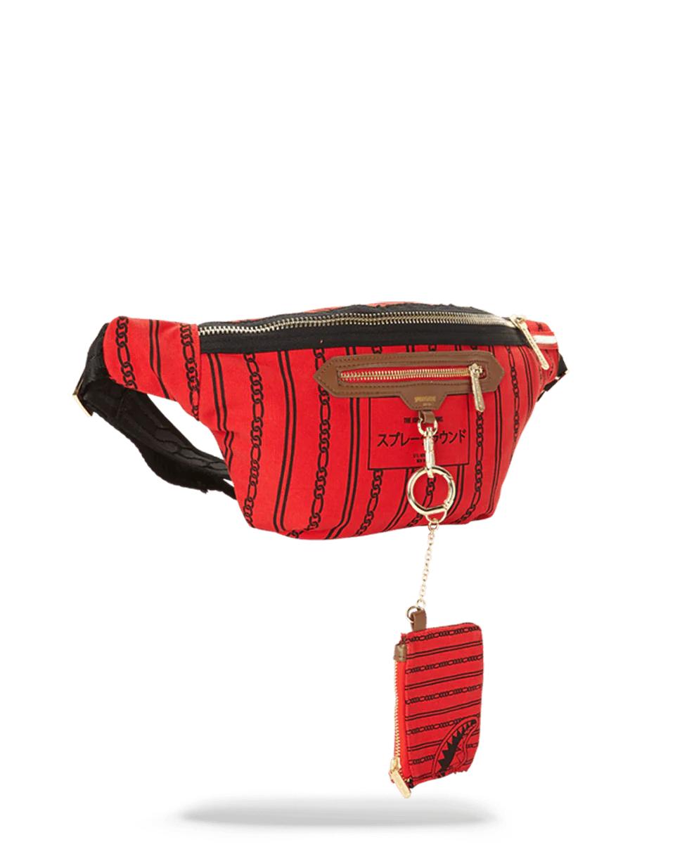 Sprayground REVERSE SHARKS IN PARIS CROSSBODY (RED)