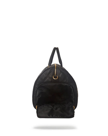 Sprayground NOIR QUILT GOLD CHAIN SHARK DUFFLE