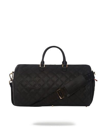 Sprayground NOIR QUILT GOLD CHAIN SHARK DUFFLE