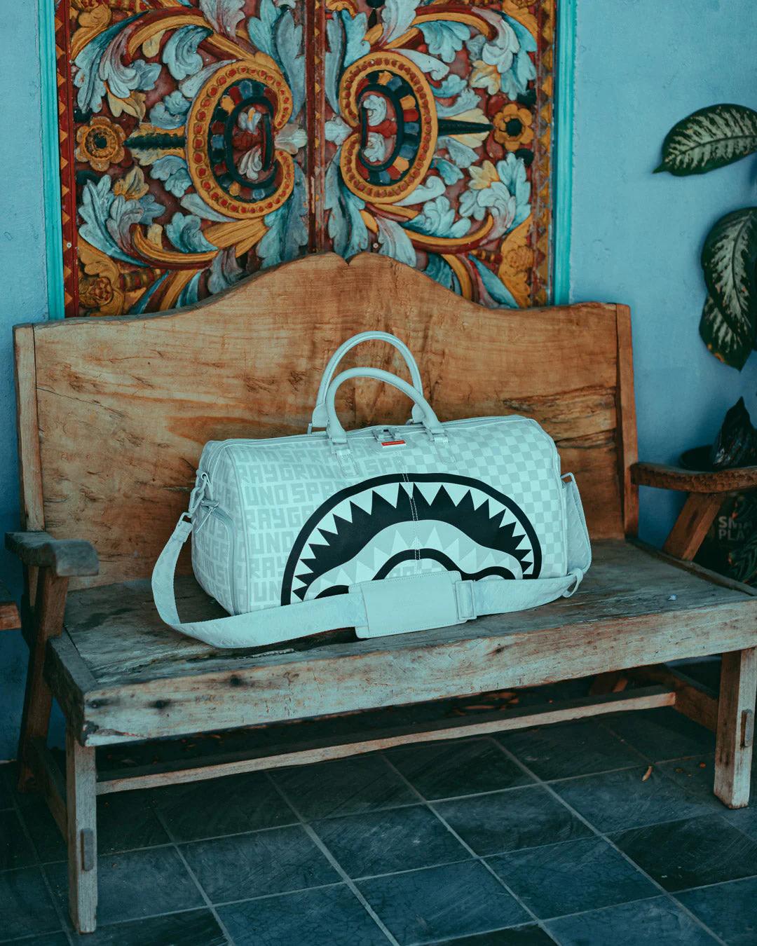 Sprayground SPLIT THE CHECK (PEARL) DUFFLE