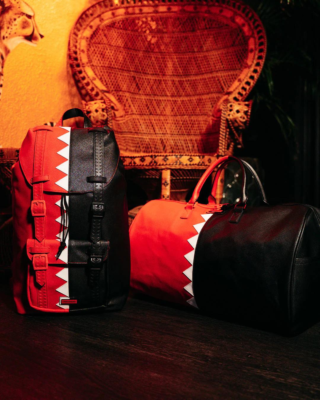 Sprayground VERTICAL SHARK CUT & SEW DUFFLE