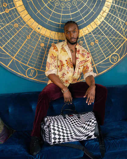 Sprayground TRIPPY CHECK DUFFLE