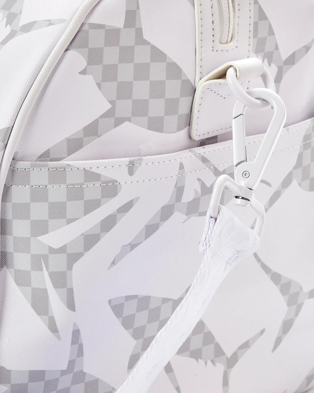 Sprayground SHARK CHECK (WHITE) DUFFLE
