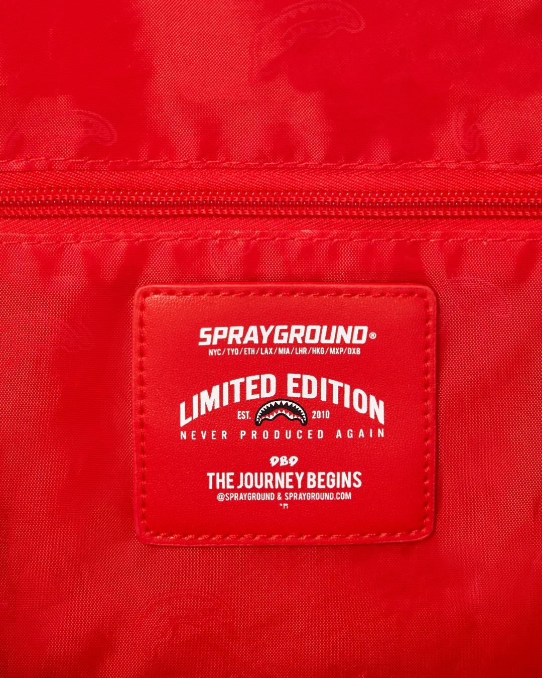 Sprayground SHARK CHECK (WHITE) DUFFLE