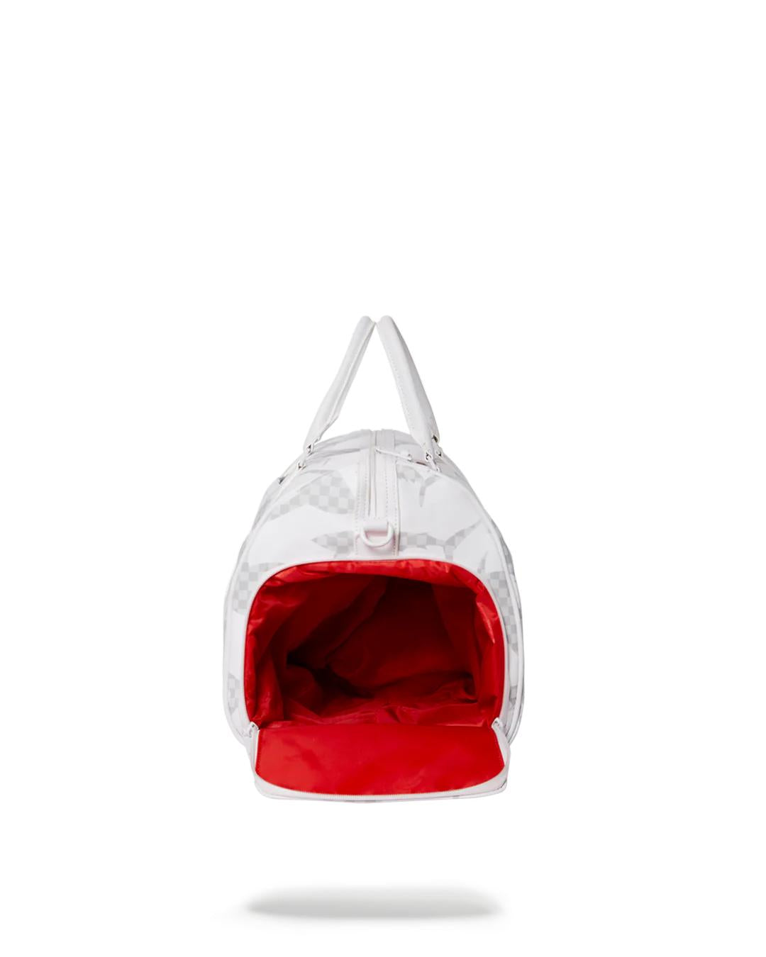 Sprayground SHARK CHECK (WHITE) DUFFLE