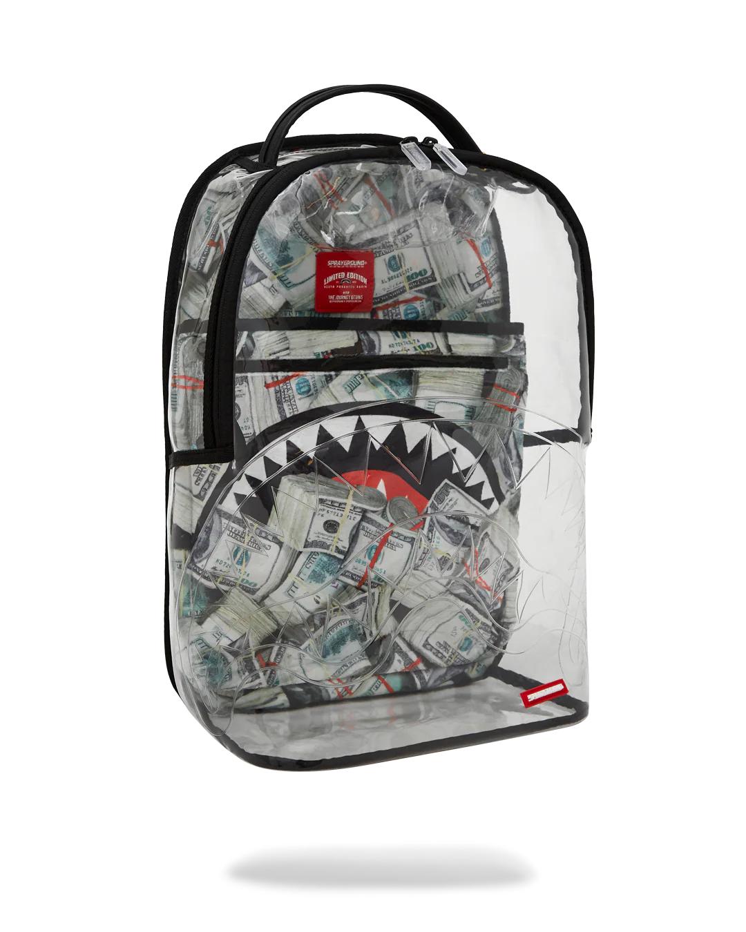 Sprayground CLEAR BACKPACK - MONEY CHOMP