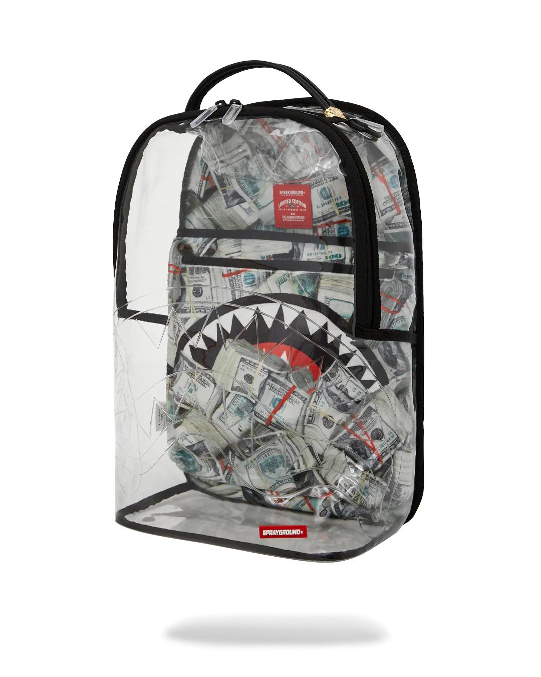 Sprayground CLEAR BACKPACK - MONEY CHOMP