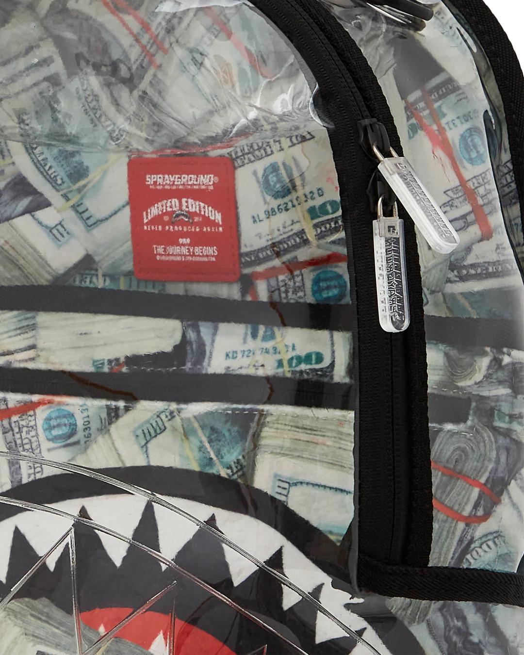 Sprayground CLEAR BACKPACK - MONEY CHOMP