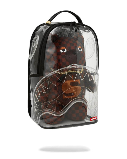 Sprayground CLEAR BACKPACK - SHARKS IN PARIS BEAR