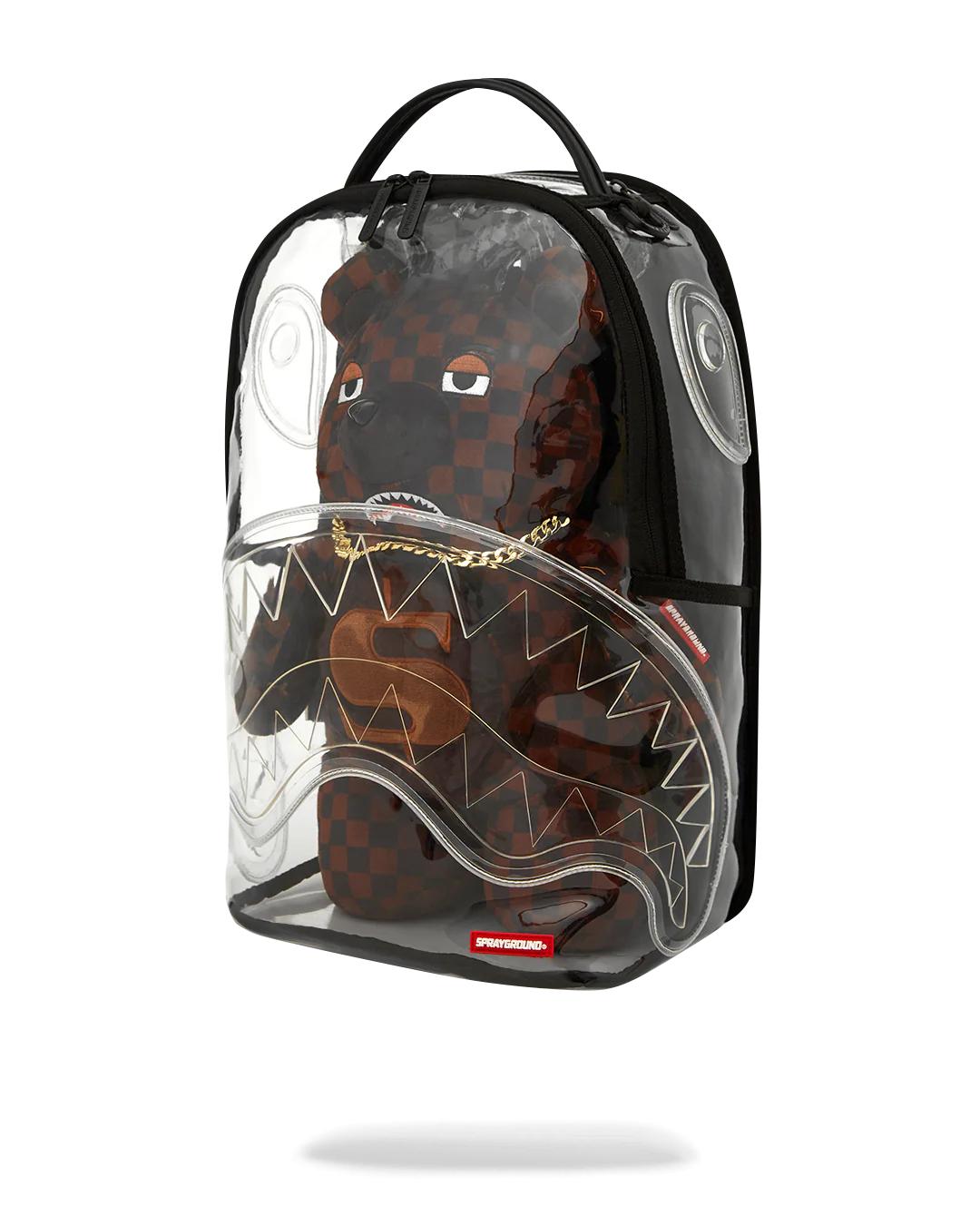 Sprayground CLEAR BACKPACK - SHARKS IN PARIS BEAR