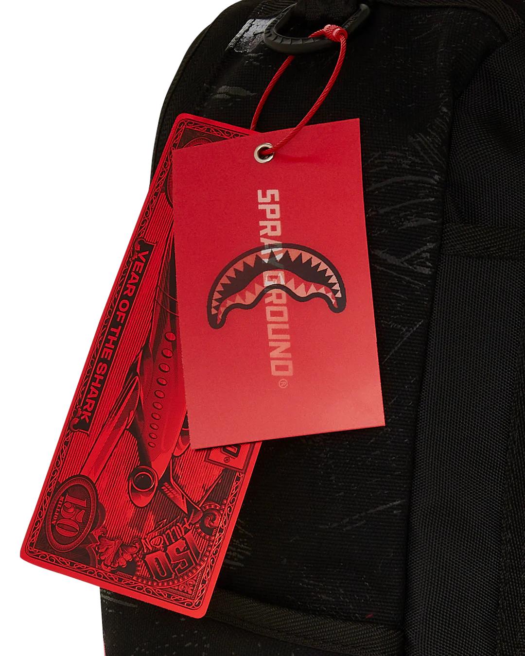 Sprayground SHARK CENTRAL ACRYLIC ART DLX COTTON BACKPACK