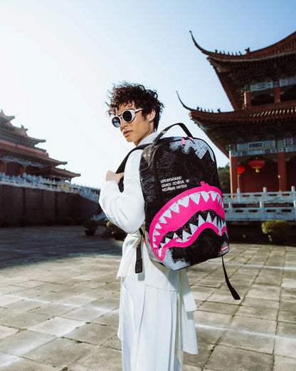 Sprayground SHARK CENTRAL ACRYLIC ART DLX COTTON BACKPACK