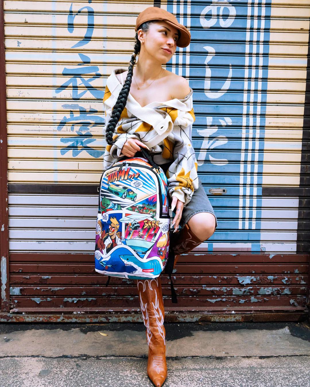 Sprayground 305 ACTION PACKED NIGHT SPOT DLXR BACKPACK
