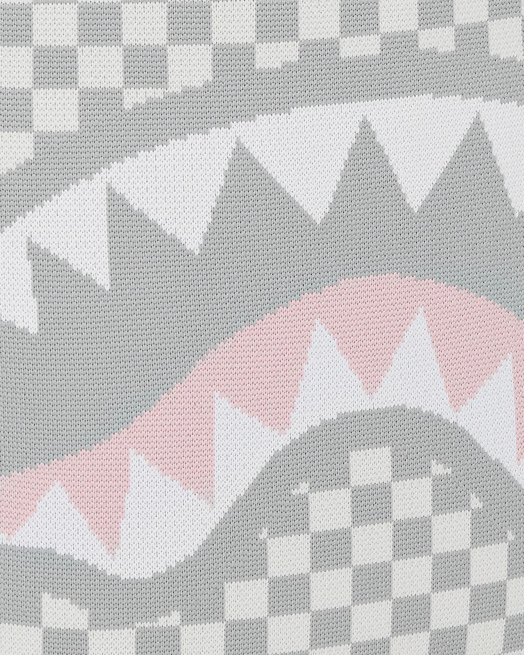 Sprayground KNIT SHARKS IN PARIS IN CREAM DLX BACKPACK