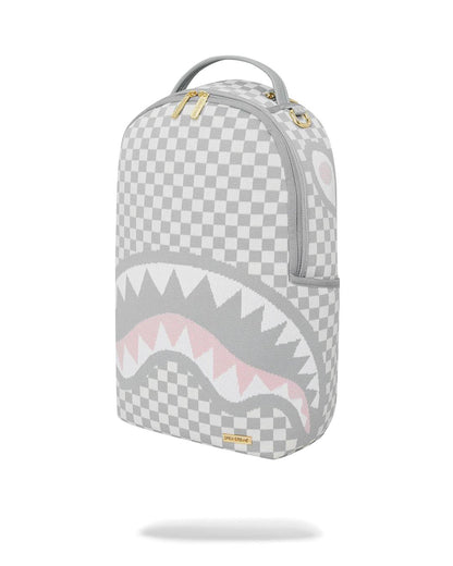 Sprayground KNIT SHARKS IN PARIS IN CREAM DLX BACKPACK