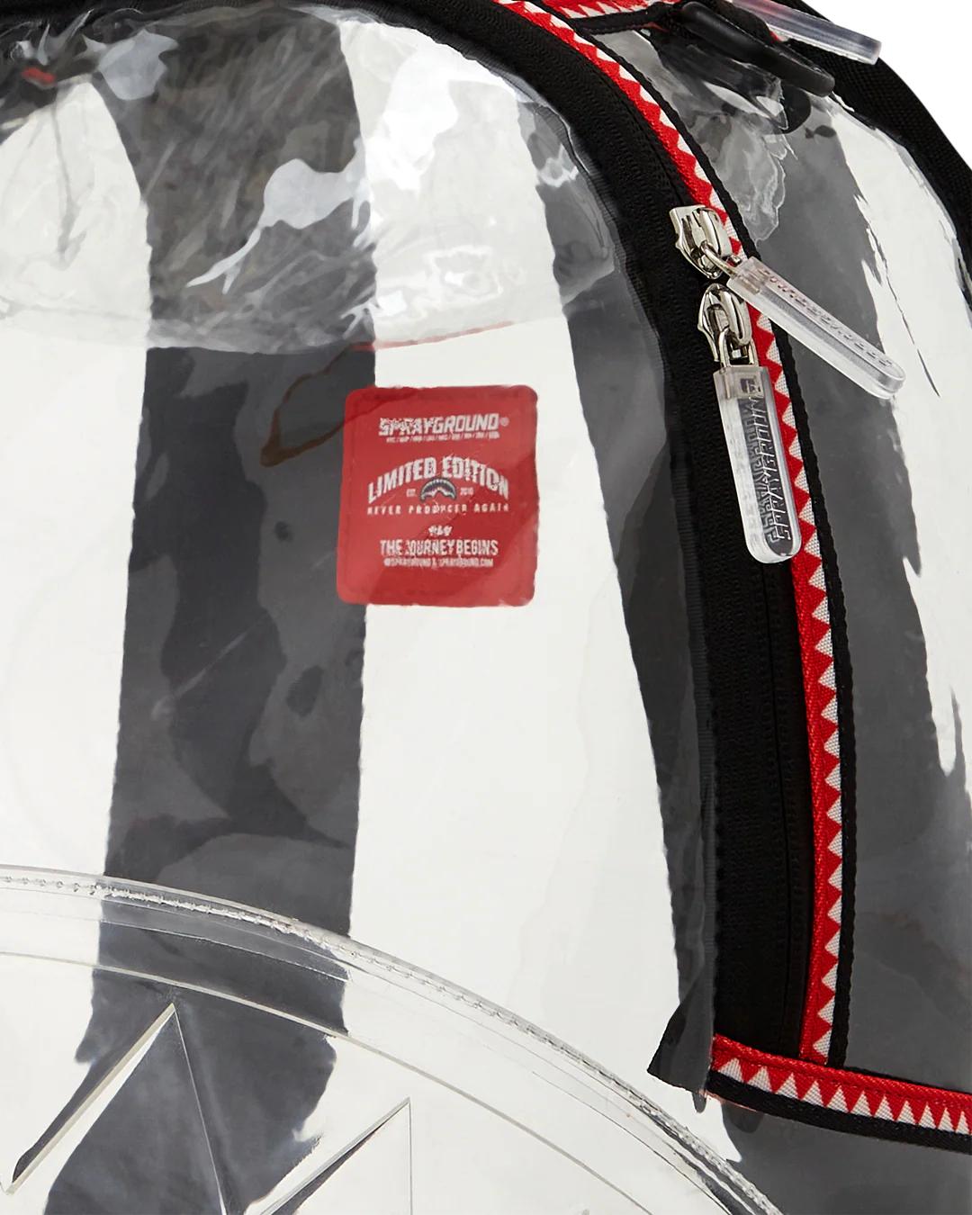 Sprayground 100% CLEAR BACKPACK SHARK