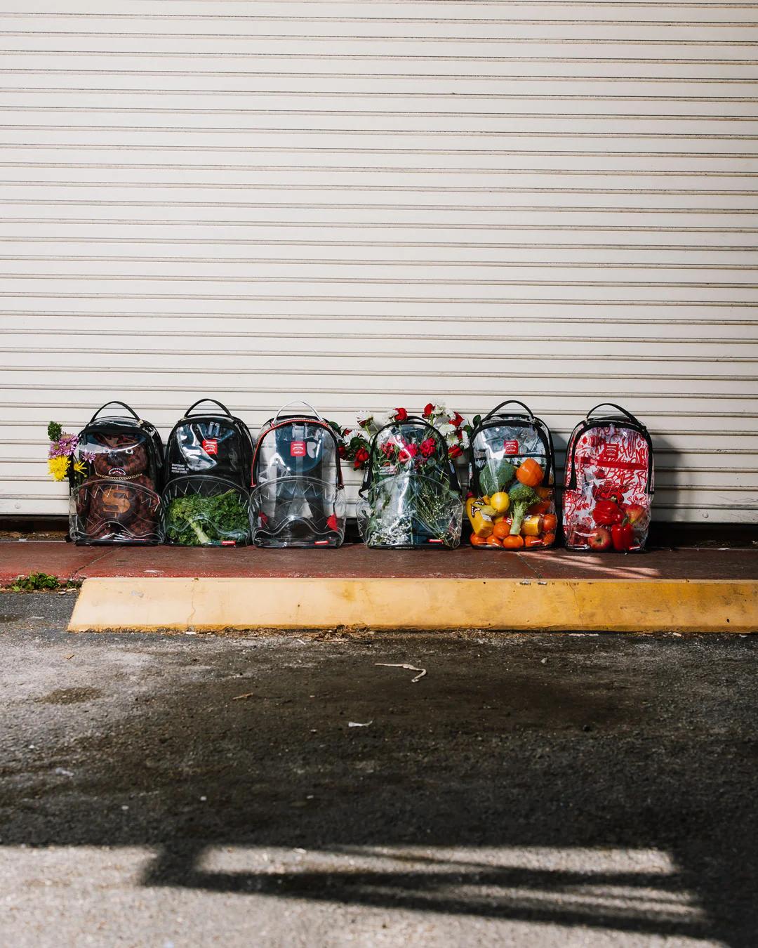 Sprayground 100% CLEAR BACKPACK SHARK