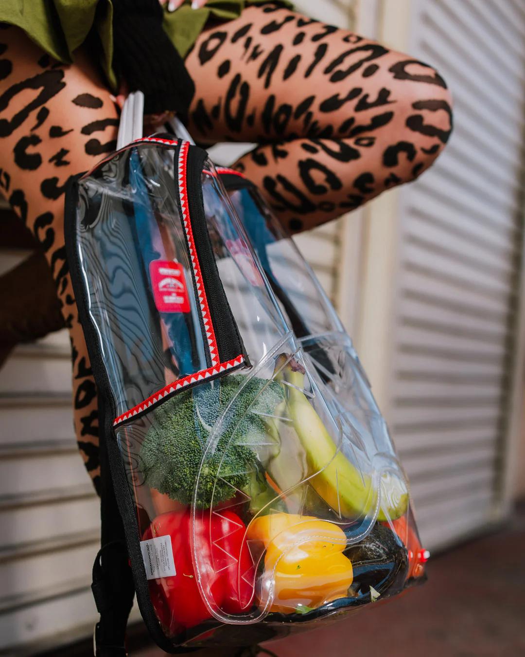 Sprayground 100% CLEAR BACKPACK SHARK